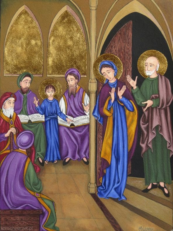 Odnalezienie Pana Jezusa w świątyni., V tajemnica radosna