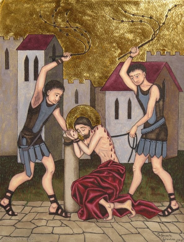 Biczowanie., II tajemnica bolesna