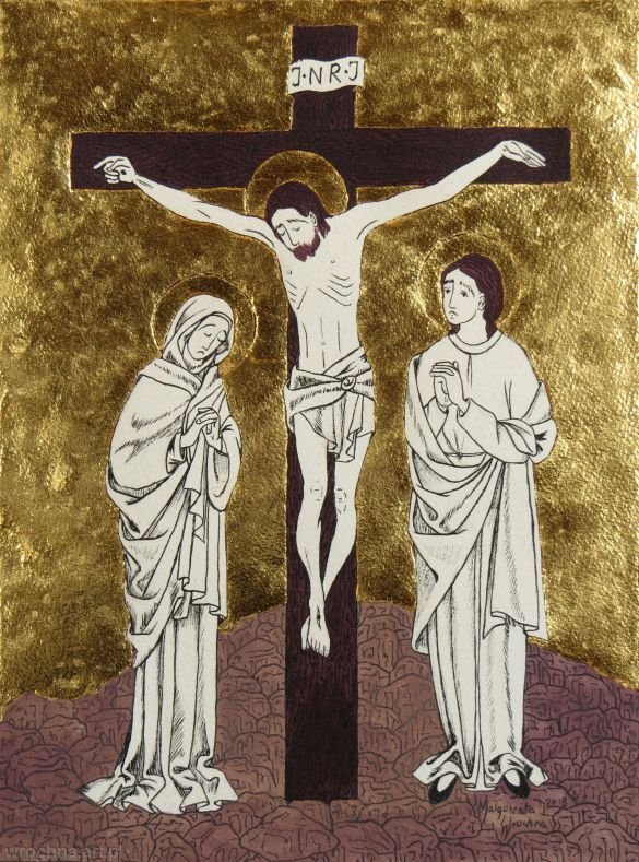 Śmierć Pana Jezusa na krzyżu., V tajemnica bolesna