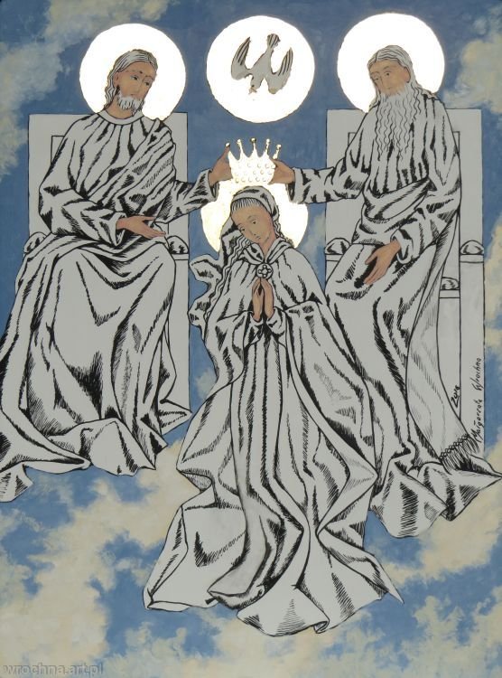 Ukoronowanie Matki Bożej w niebie., V tajemnica chwalebna