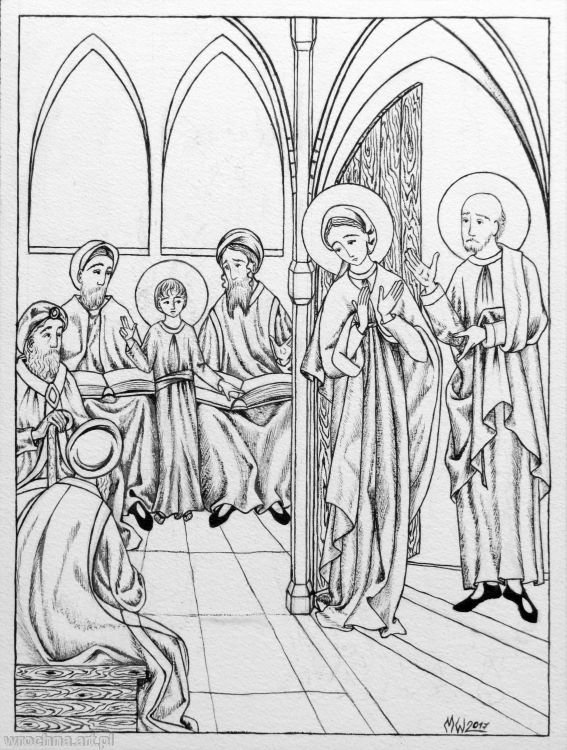 Odnalezienie Pana Jezusa w świątyni., V tajemnica radosna