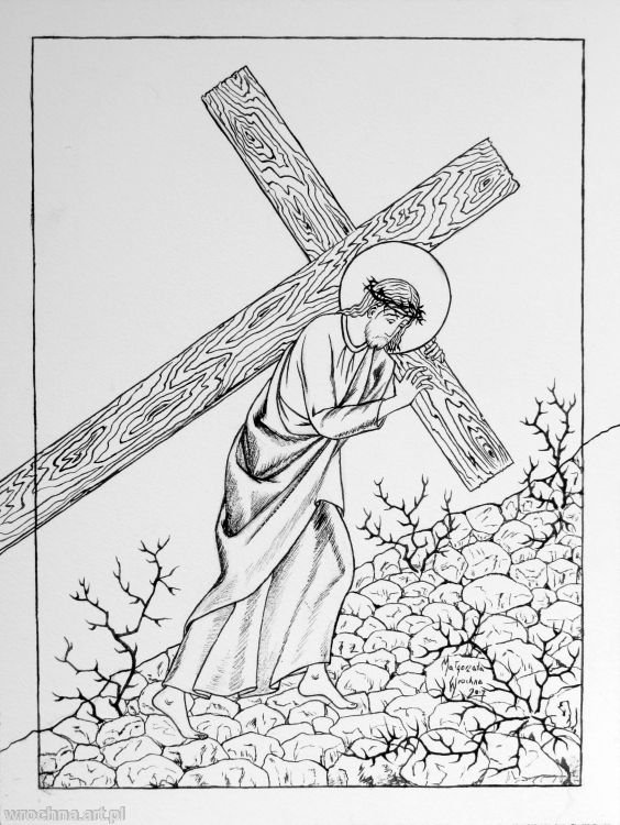 Dźwiganie krzyża., IV tajemnica bolesna