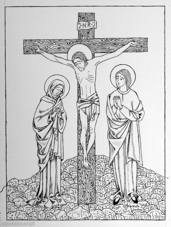 Śmierć Pana Jezusa na krzyżu., V tajemnica bolesna