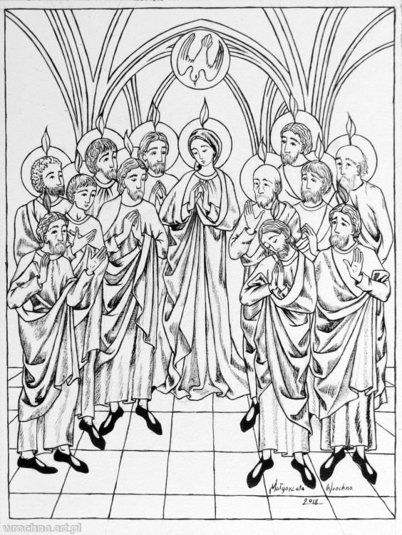 Zesłanie Ducha Świętego., III tajemnica chwalebna