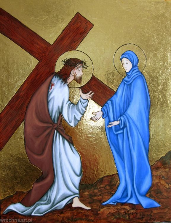 IV, Pan Jezus spotyka swą Matkę.