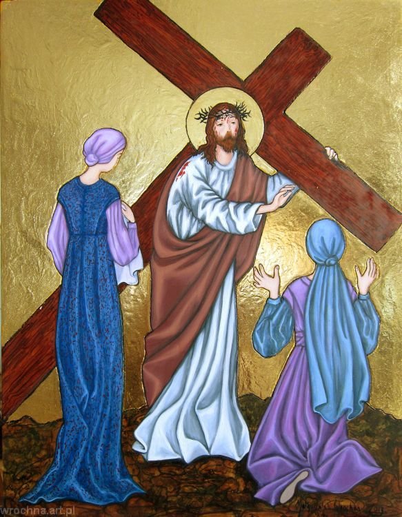 VIII, Pan Jezus pociesza płaczące niewiasty.