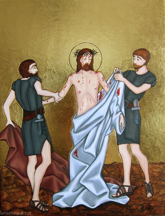 X, Pan Jezus z szat obnażony.
