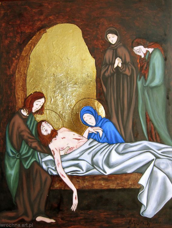 XIV, Pan Jezus złożony do grobu.