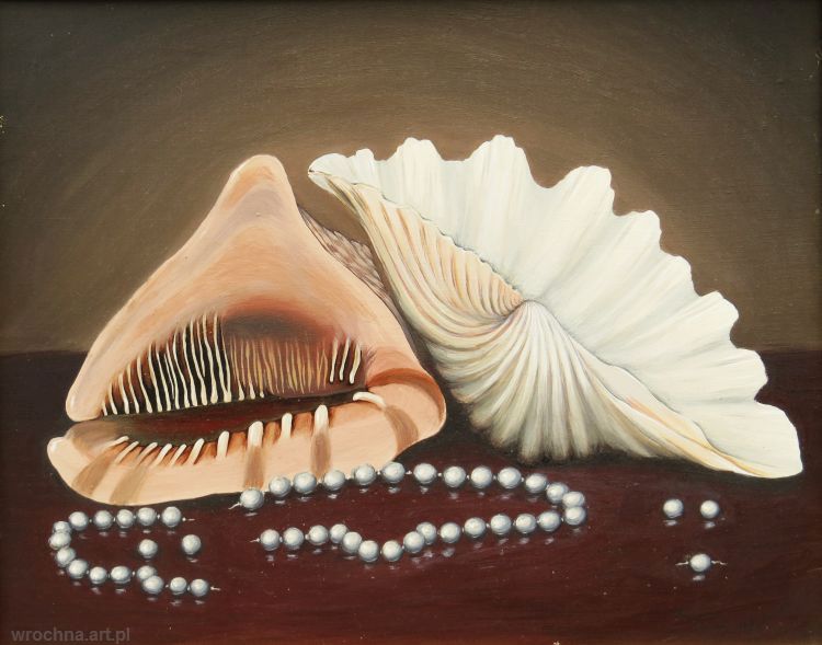 Muszle, Olej na płótnie lnianym.