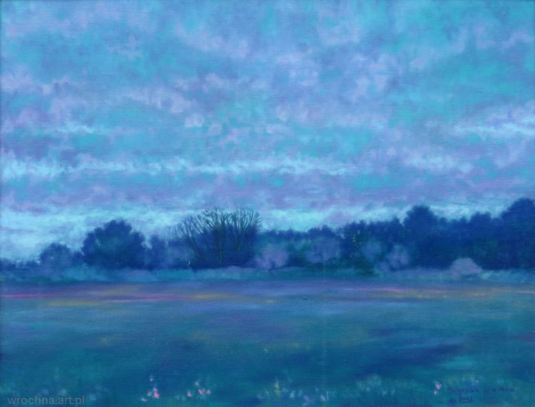 Równina Mazowiecka, Olej na płótnie lnianym