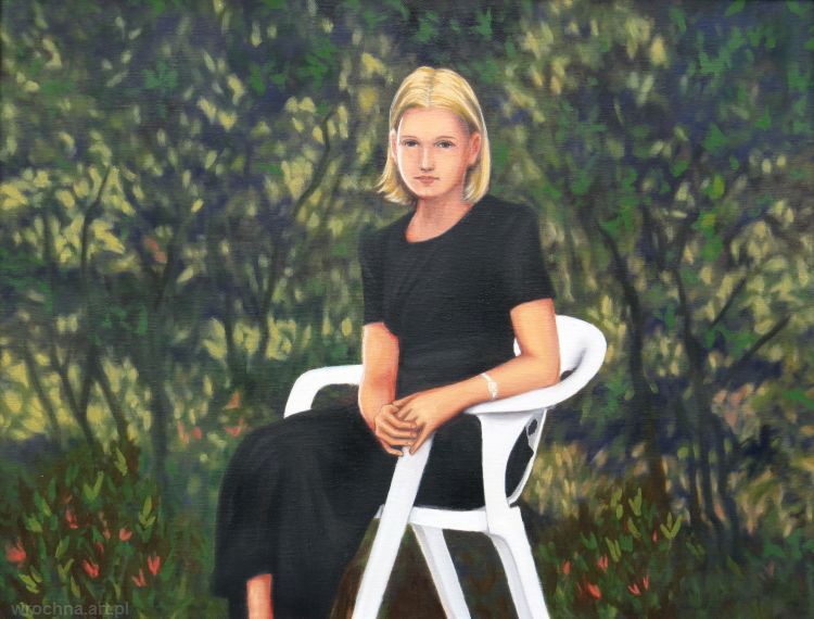 Ania, Olej na płótnie.