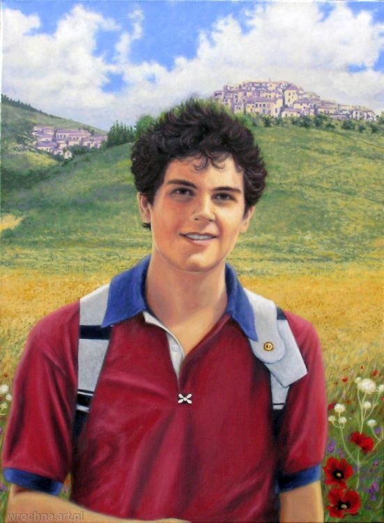 Bł. Carlo Acutis, Olej na płótnie.