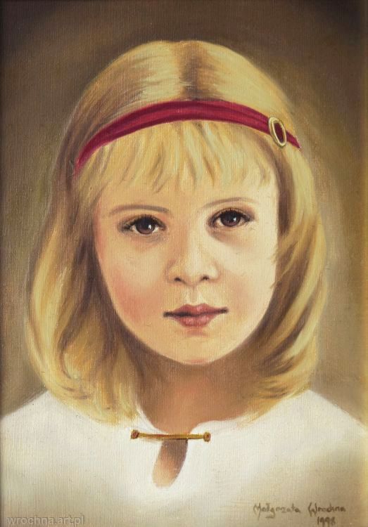 Błogosławiona Anne de Guign&eacute;, Olej na płótnie