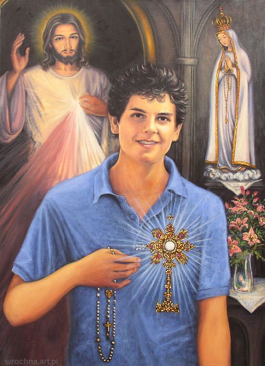 Bł. Carlo Acutis, Olej na płótnie.