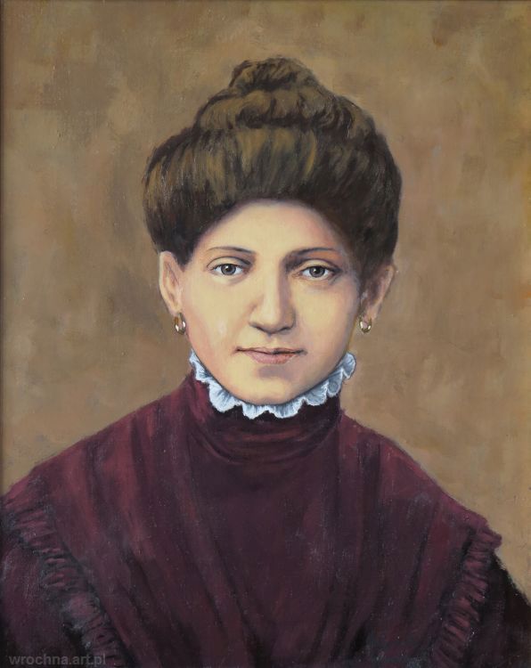 Emilia Wojtyła, Portret matki Jana Pawła II. Olej na płótnie, 41 x 33 cm