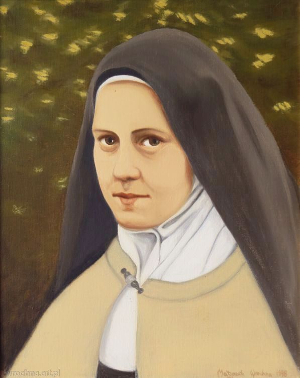 Święta Teresa z Lisieux, Olej na płótnie, 41 x 33 cm
